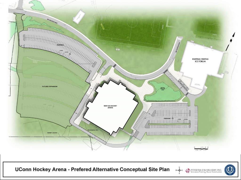 Site Plan for UConn's New Arena